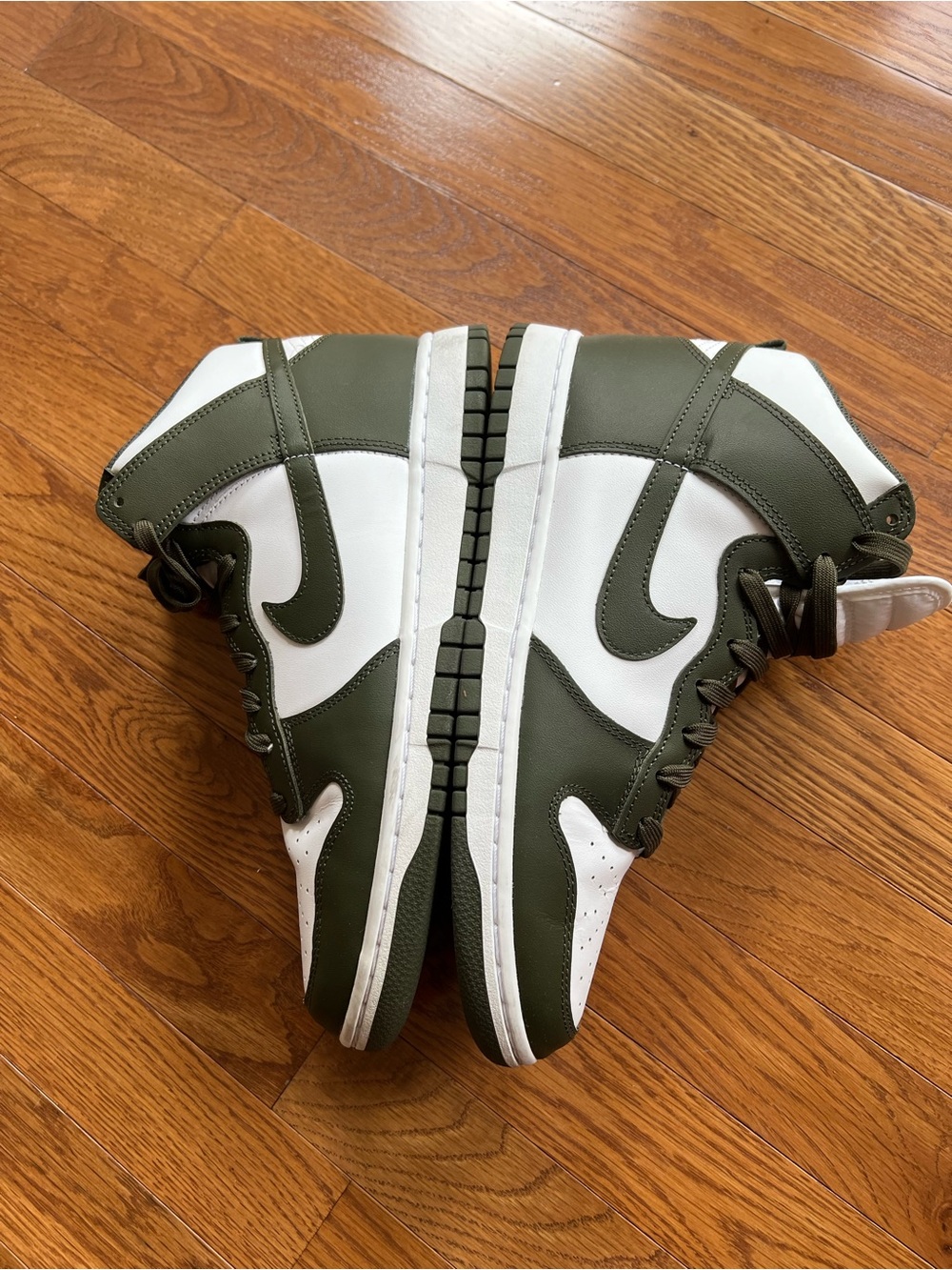 NIKE Dunk Hi Retro White/Cargo Khaki